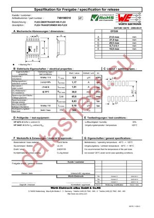 749196510 datasheet  